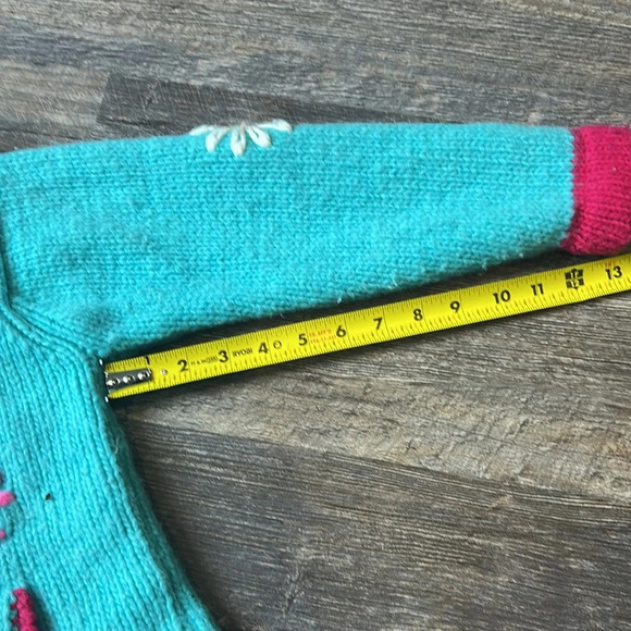 🧚 Beautiful vintage jacket zipper sweater with pockets handmade - Picture 5 of 14